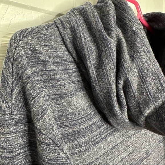 Merona Sweater Cowl Neck Blue & White Marled Size Medium - Picture 9 of 16